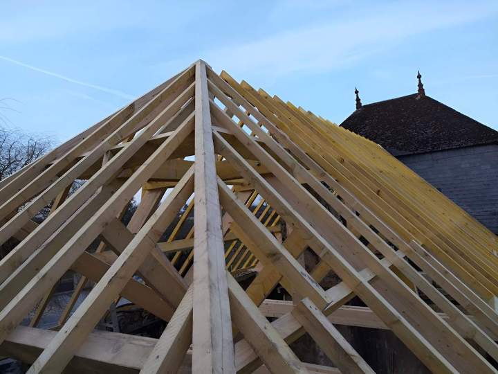 Charpente traditionnelle en bois, Warmeriville
